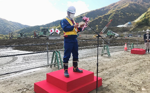 図版:成瀬ダム工事事務所・花篭所長のご挨拶