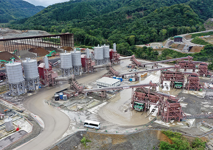 Aerial view of the CSG plant